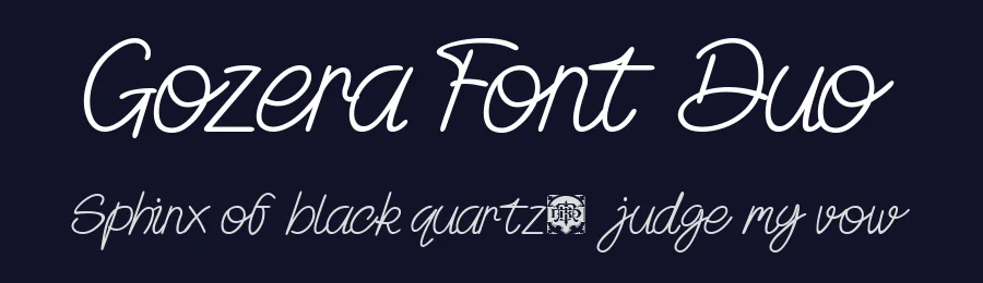Gozera Font Duo by burntilldead — Sans Serif Font — thumbnail 2