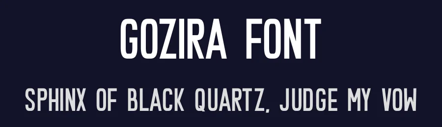 Gozira Font by Almairatype — Decorative Font — thumbnail 2