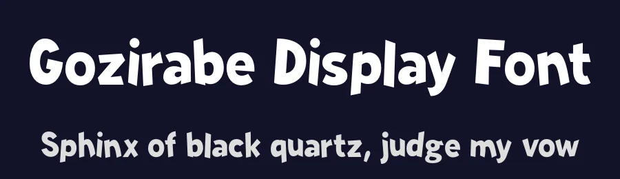 Gozirabe Display Font by Creatifontstudios — Display Font — thumbnail 2