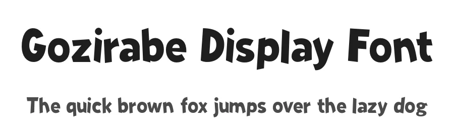 Gozirabe Display Font by Creatifontstudios — Display Font