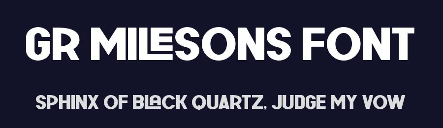 GR Milesons Font by Garisman Std — Sans Serif Font — thumbnail 2