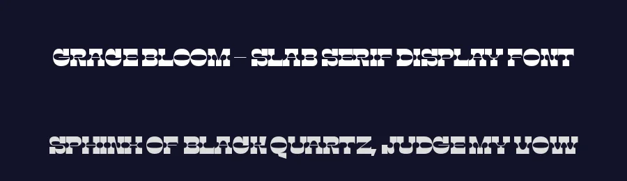 Grace Bloom – Slab Serif Display Font by timelesstype.co — Display Font — thumbnail 2