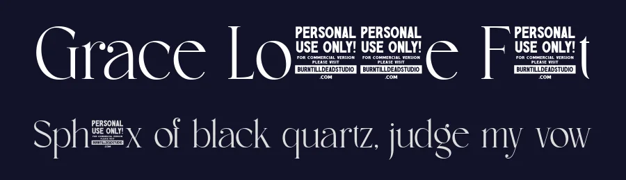 Grace Loomine Font by burntilldead — Serif Font — thumbnail 2