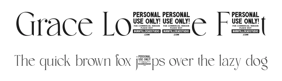 Grace Loomine Font by burntilldead — Serif Font
