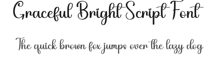 Graceful Bright Script Font by creativeletter — Script Handwritten Font