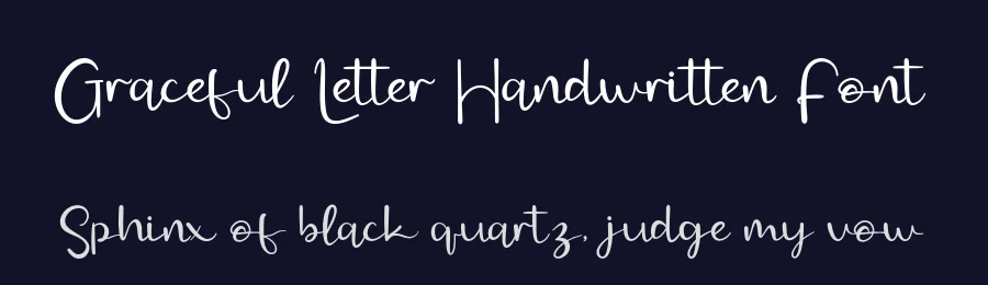 Graceful Letter Handwritten Font by Creatifontstudios — Script Handwritten Font — thumbnail 2
