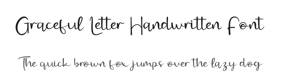 Graceful Letter Handwritten Font by Creatifontstudios — Script Handwritten Font