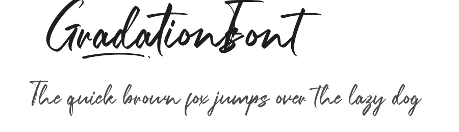 Gradations Font by VinType — Script Handwritten Font