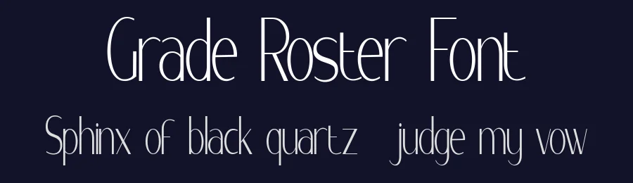 Grade Roster Font by Typewriter tok — Sans Serif Font — thumbnail 2