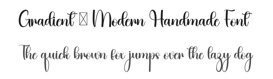 Gradient – Modern Handmade Font by inermediaSTUDIO — Script Handwritten Font
