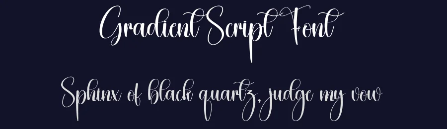 Gradient Script Font by creativeletter — Script Handwritten Font — thumbnail 2