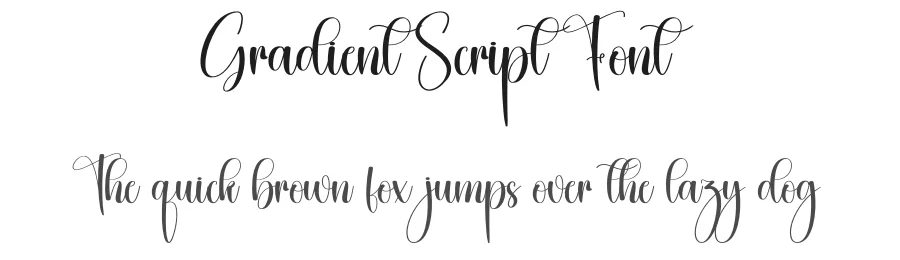 Gradient Script Font by creativeletter — Script Handwritten Font