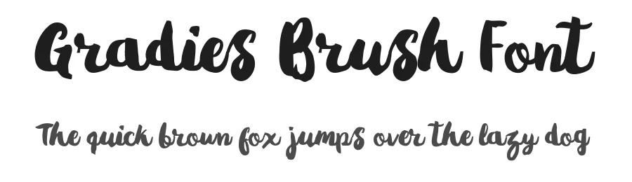 Gradies Brush Font by ijemrockart — Script Handwritten Font