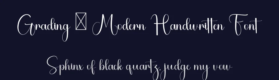 Grading – Modern Handwritten Font by freshtypeink — Script Handwritten Font — thumbnail 2
