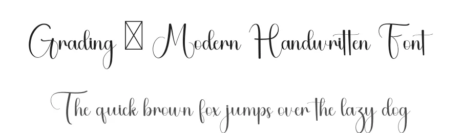Grading – Modern Handwritten Font by freshtypeink — Script Handwritten Font