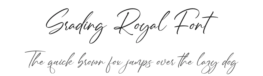Grading Royal Font by grahatype — Script Handwritten Font