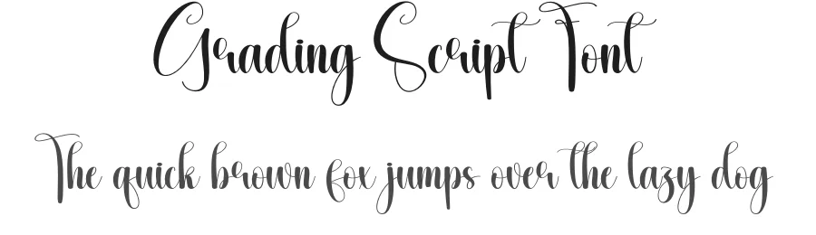 Grading Script Font by creativeletter — Script Handwritten Font