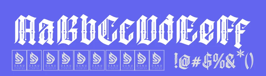 Gradley | Blackletter Font by Denustudios — Blackletter Font — thumbnail 3