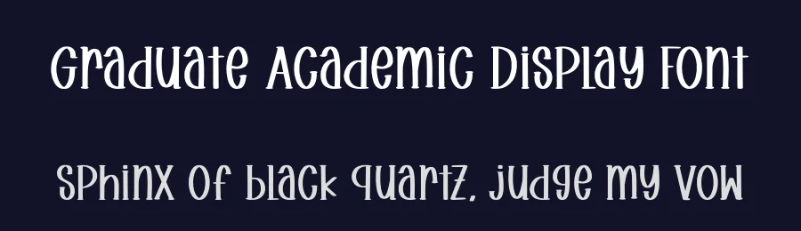 Graduate Academic Display Font by Funtype — Decorative Font — thumbnail 2