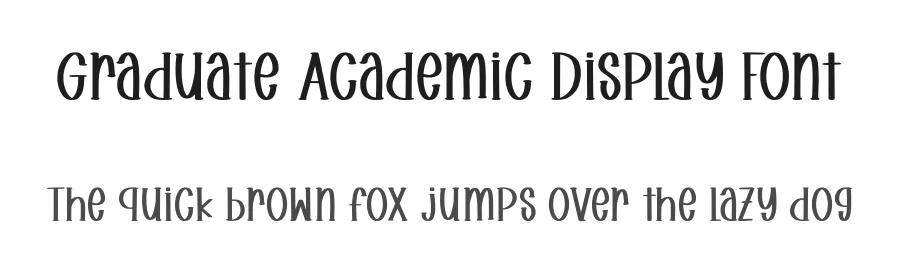Graduate Academic Display Font by Funtype — Decorative Font