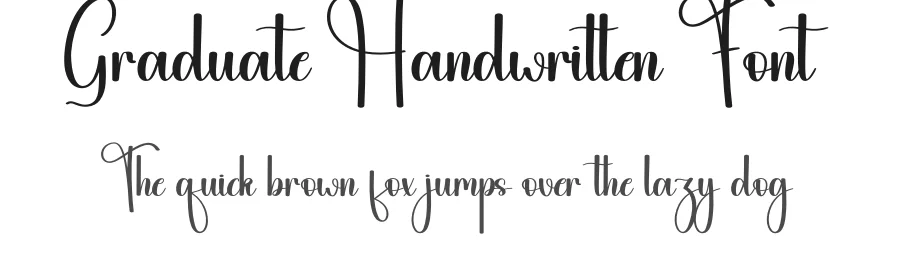 Graduate Handwritten Font by andikastudio — Script Handwritten Font