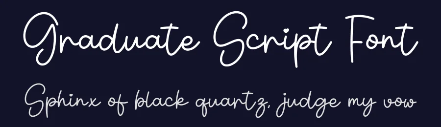 Graduate Script Font by Craftedtype — Script Handwritten Font — thumbnail 2