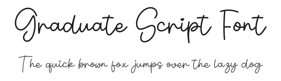 Graduate Script Font by Craftedtype — Script Handwritten Font