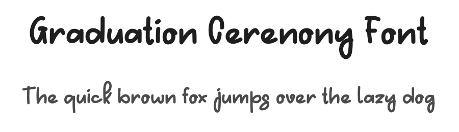 Graduation Cerenony Font by levincreative — Script Handwritten Font