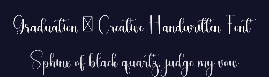 Graduation – Creative Handwritten Font by freshtypeink — Script Handwritten Font — thumbnail 2