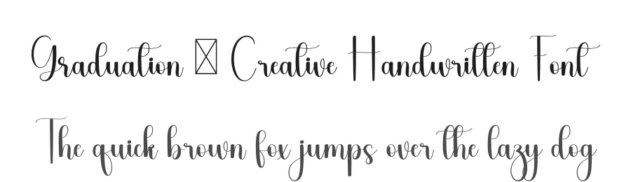 Graduation – Creative Handwritten Font by freshtypeink — Script Handwritten Font