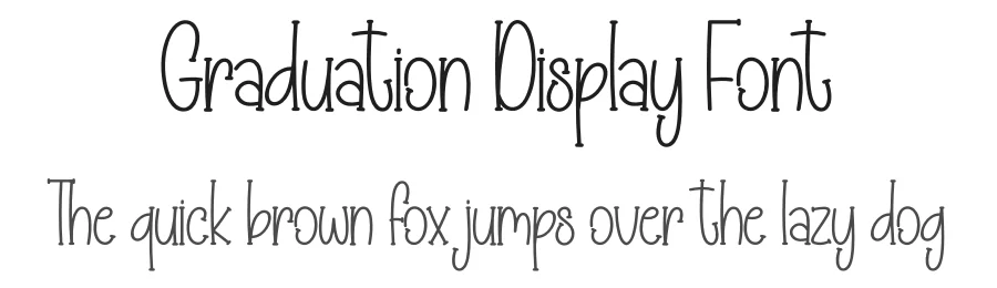 Graduation Display Font by creativeletter — Display Font