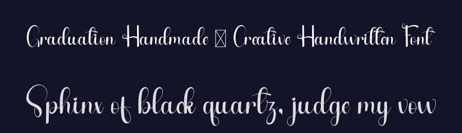 Graduation Handmade – Creative Handwritten Font by freshtypeink — Script Handwritten Font — thumbnail 2