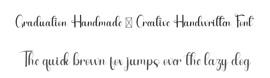 Graduation Handmade – Creative Handwritten Font by freshtypeink — Script Handwritten Font