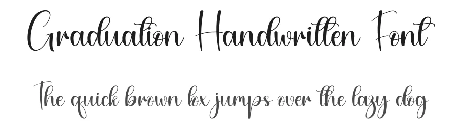 Graduation Handwritten Font by andikastudio — Script Handwritten Font