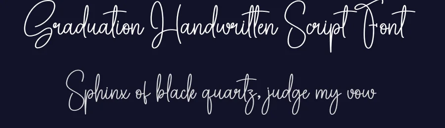 Graduation Handwritten Script Font by creativeletter — Script Handwritten Font — thumbnail 2