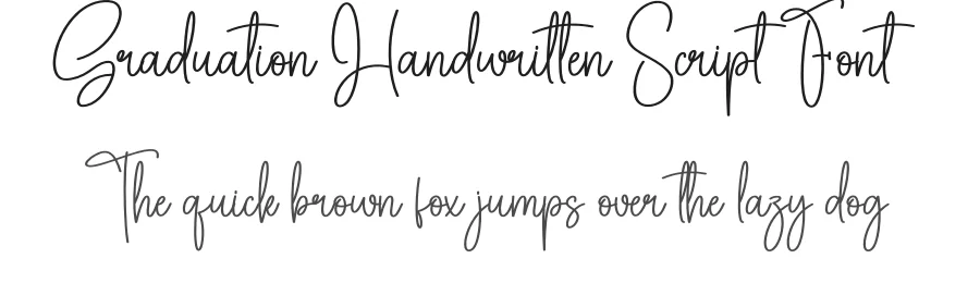 Graduation Handwritten Script Font by creativeletter — Script Handwritten Font