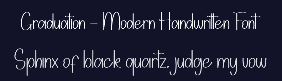 Graduation – Modern Handwritten Font by andikastudio — Display Font — thumbnail 2
