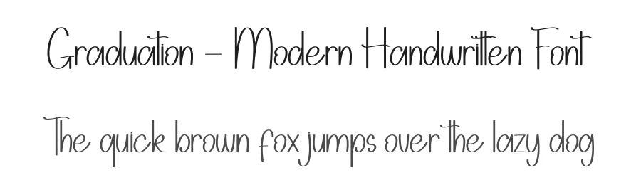 Graduation – Modern Handwritten Font by andikastudio — Display Font