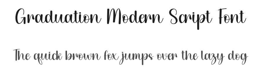 Graduation Modern Script Font by creativeletter — Script Handwritten Font