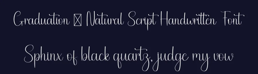 Graduation – Natural Script Handwritten Font by freshtypeink — Script Handwritten Font — thumbnail 2