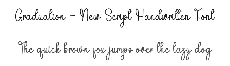 Graduation – New Script Handwritten Font by andikastudio — Script Handwritten Font