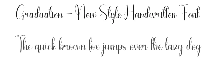 Graduation – New Style Handwritten Font by andikastudio — Script Handwritten Font