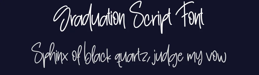 Graduation Script Font by creativeletter — Script Handwritten Font — thumbnail 2