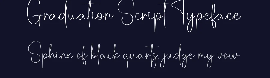 Graduation Script Typeface by creativeletter — Script Handwritten Font — thumbnail 2