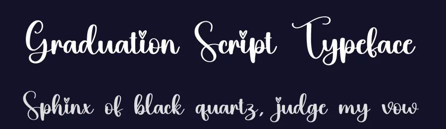 Graduation Script Typeface by creativeletter — Script Handwritten Font — thumbnail 2