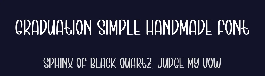 Graduation Simple Handmade Font by andikastudio — Display Font — thumbnail 2