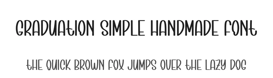 Graduation Simple Handmade Font by andikastudio — Display Font