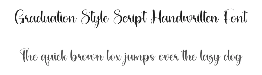 Graduation Style Script Handwritten Font by andikastudio — Script Handwritten Font