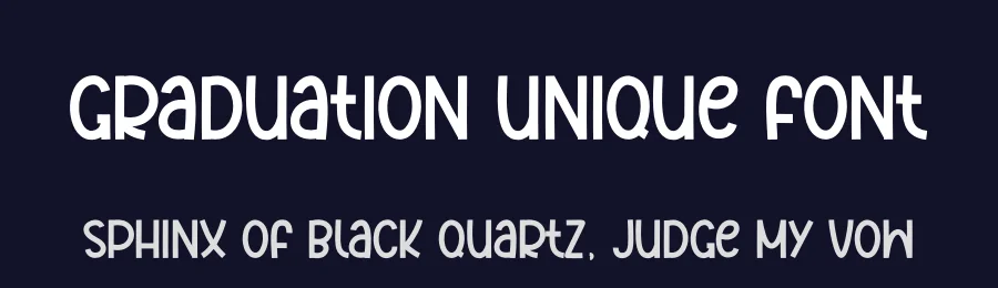 Graduation Unique Font by andikastudio — Display Font — thumbnail 2