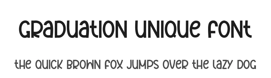 Graduation Unique Font by andikastudio — Display Font